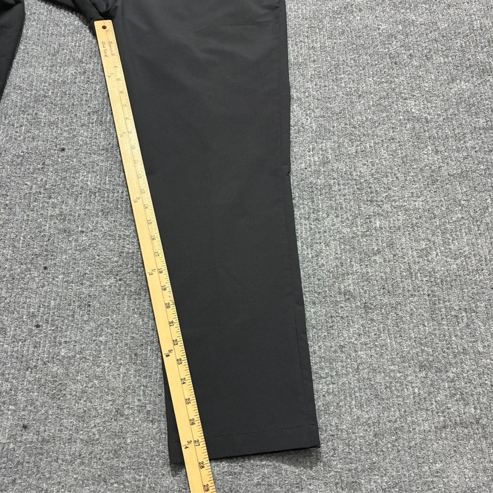 Banana Republic Mens Dress Pants Size 36x29 Black Flat Front Straight‎ Mid Rise
